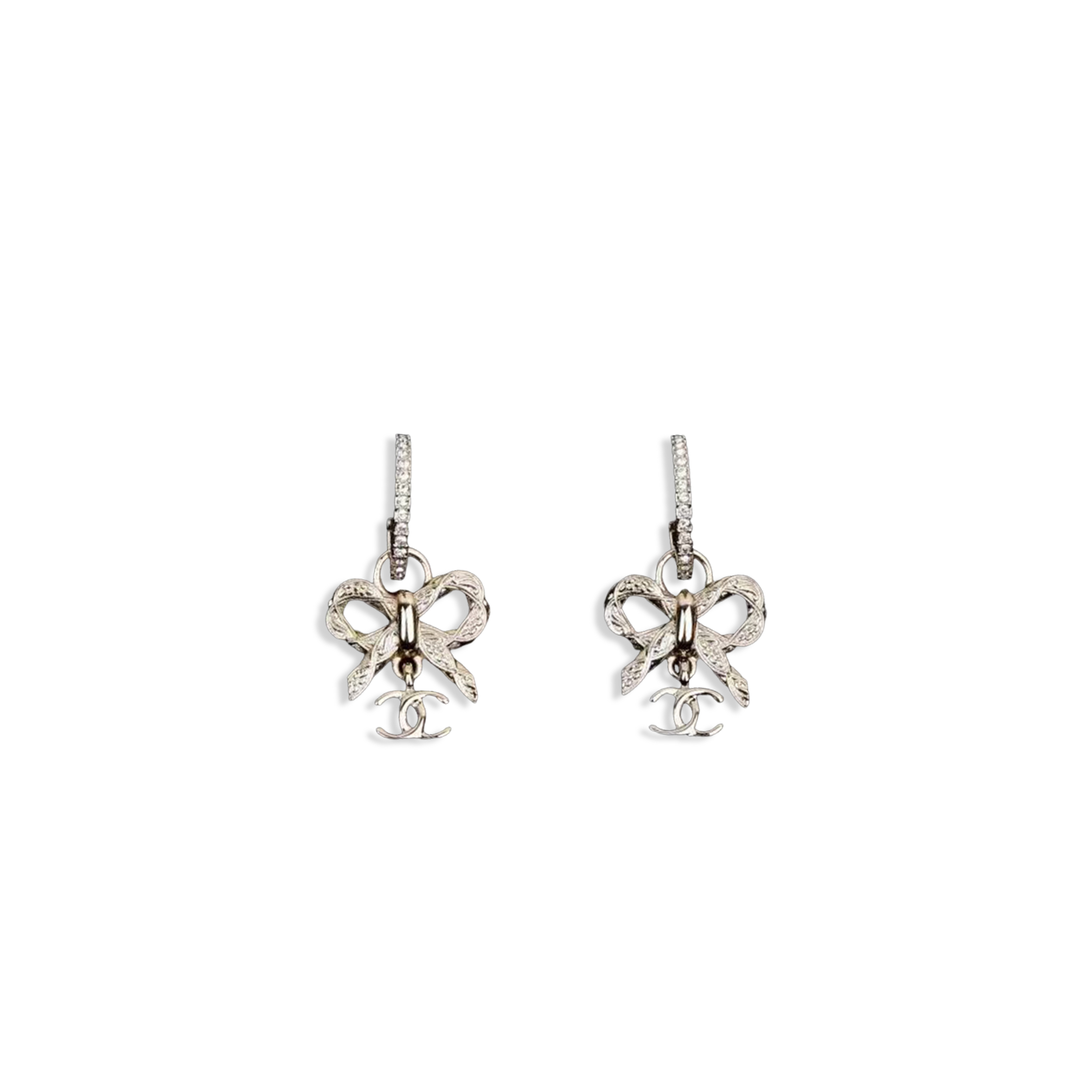 CHANEL CC BOW EARRINGS